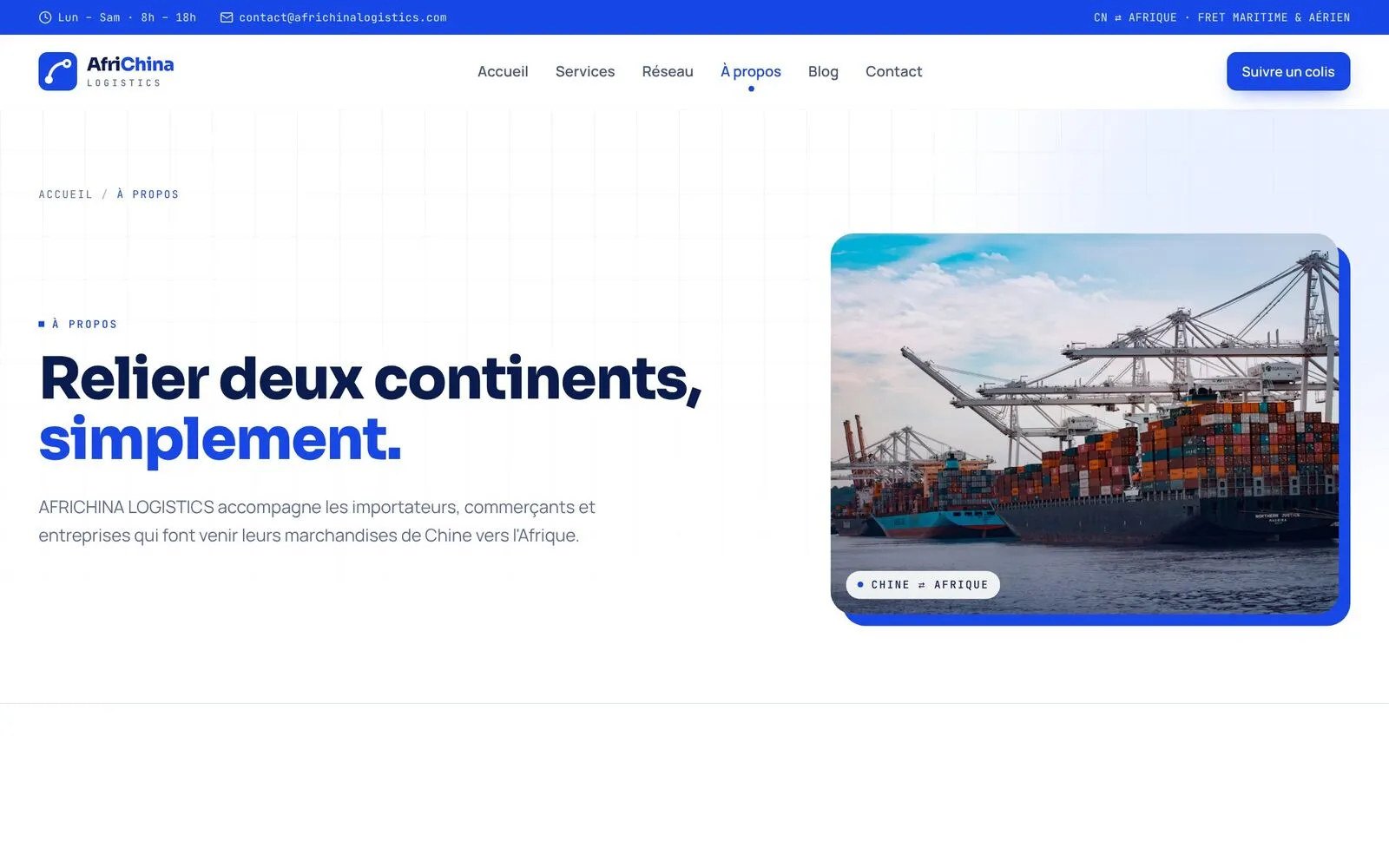 AfriChina Logistics, About page