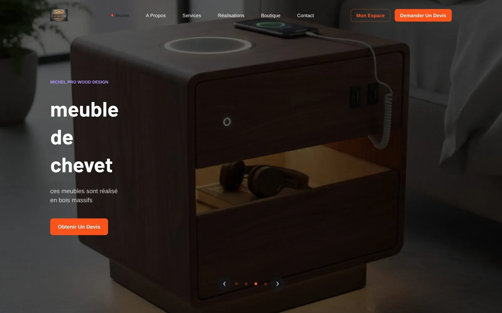 Michel Pro Wood Design website