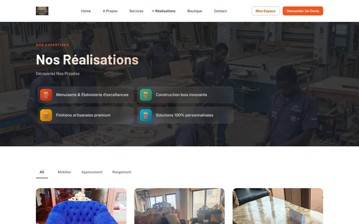 Michel Pro Wood Design, Our work page