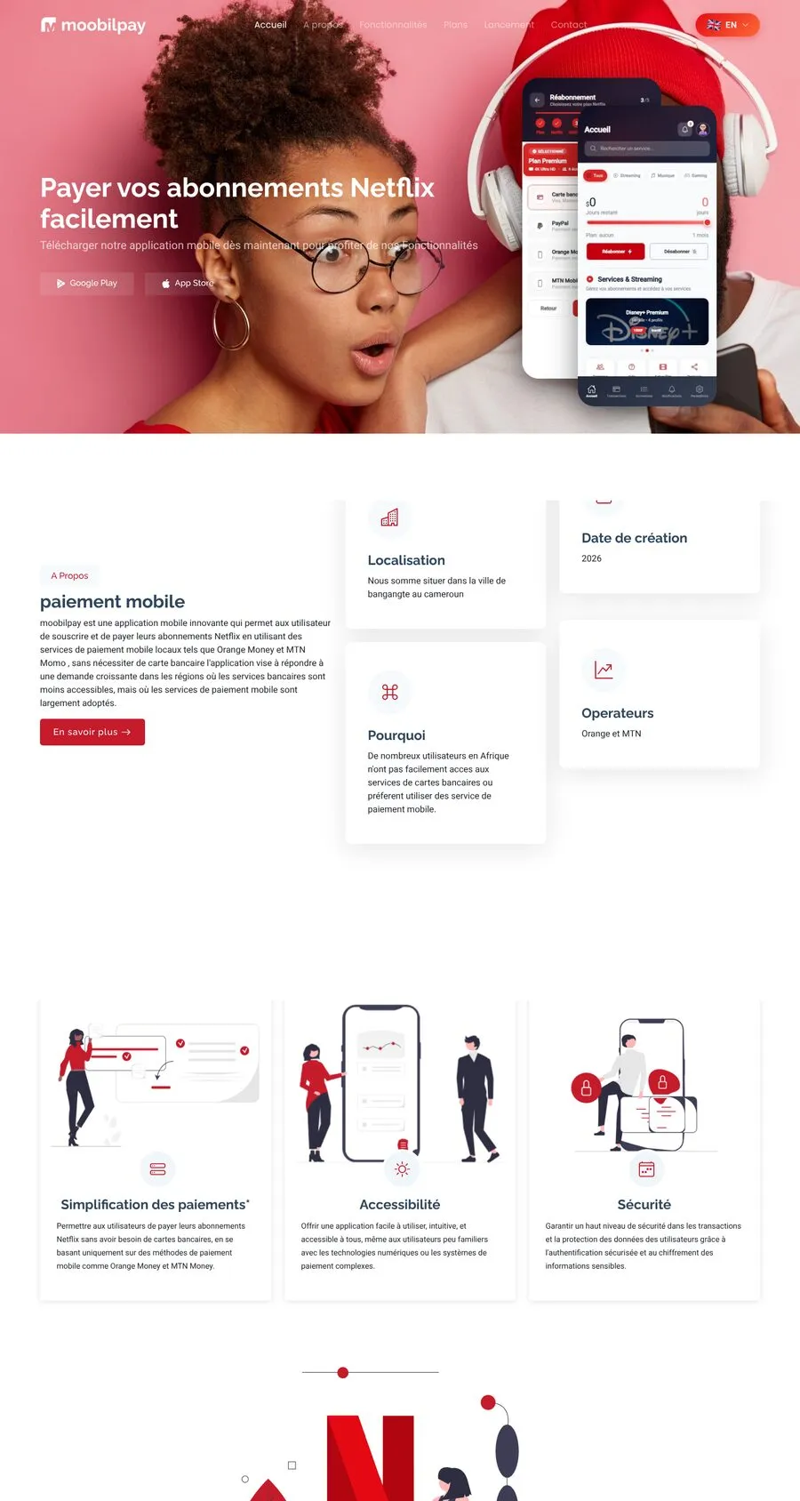 moobilPay website, home page
