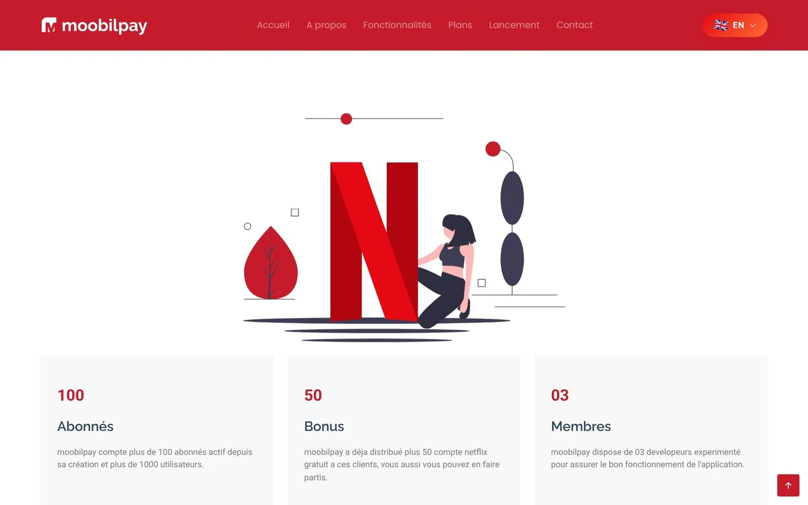 moobilPay, Figures page