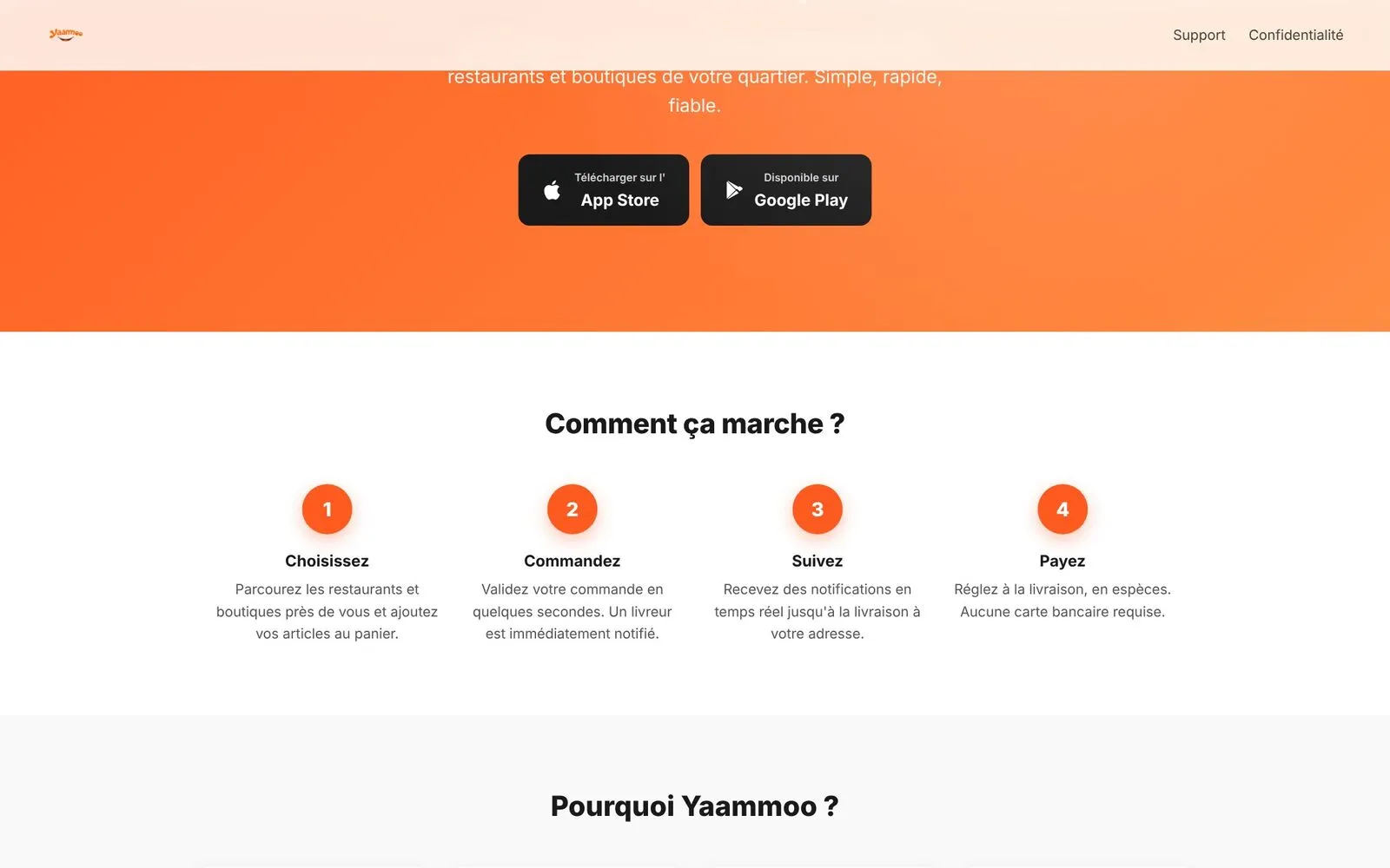 Yaammoo, How it works page
